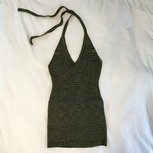 The Vintage Shop - M - Forest Green Halter Dress